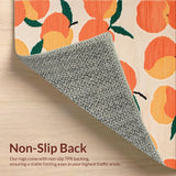 Ultra Soft Area Rug, Non Slip, Stain Resistant, Washable Area Rugs for Living Room, Bedroom, Soft Pastel Peach Visual Serenity(Orange)