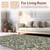 Ultra Soft Area Rug, Non Slip, Stain Resistant, Washable Area Rugs for Living Room, Bedroom, Boho Taupe Living Room Non-Slip Low Pile Rug(Beige)