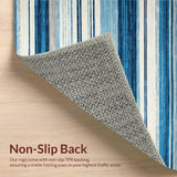 Contemporary Lattice Blue Hues(Blue)