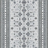 Ultra Soft Area Rug, Non Slip, Stain Resistant, Washable Area Rugs for Living Room, Bedroom, Chic Soft Patterned Surface(Gray)