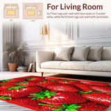 Ultra Soft Area Rug, Non Slip, Stain Resistant, Washable Area Rugs for Living Room, Bedroom, Eclectic Vintage Inspired Bath Mat(Red)