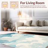 Chic Contemporary Plush Textured(Blue)