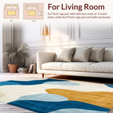 Ultra Soft Area Rug, Non Slip, Stain Resistant, Washable Area Rugs for Living Room, Bedroom, Patio Country Wynona Area(Beige)