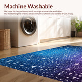 Ultra Soft Area Rug, Non Slip, Stain Resistant, Washable Area Rugs for Living Room, Bedroom, Luxurious Plush Living Room Area Rug(Purple)