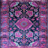 Ultra Soft Area Rug, Non Slip, Stain Resistant, Washable Area Rugs for Living Room, Bedroom, Whimsical Multi-Tonal Pattern Play(Purple)