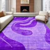 Ultra Soft Area Rug, Non Slip, Stain Resistant, Washable Area Rugs for Living Room, Bedroom, Vibrant Tie-Dye Aesthetic Charm(Purple)