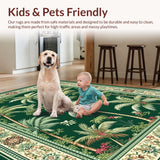 Elegant Palm Leaf Motif(Green)