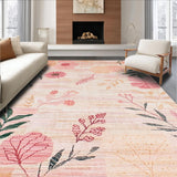 Playful Earthy Abstract Floral Design(Pink)
