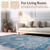 Elegant Transitional Patterned Tiled Style(Blue)