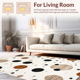 Ultra Soft Area Rug, Non Slip, Stain Resistant, Washable Area Rugs for Living Room, Bedroom, Vibrant Artistic Animal Print(Beige)