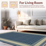 Contemporary Beige Ogee Composition(Blue)