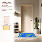 Ultra Soft Area Rug, Non Slip, Stain Resistant, Washable Area Rugs for Living Room, Bedroom, Soft Plush Toddler Engagement Mat(Blue)