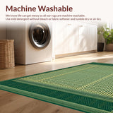 Indoor Tribal Deep Green and Gold(Green)