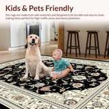 Striking Black and Ivory Trellis(Black)