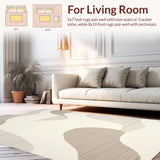 Artistic Cream Tiled Wave Aesthetic(Beige)