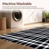 Rustic Black and White Checkerboard(Black)