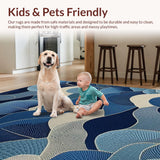 Artistic Layered Fiber Visual Delight(Blue)