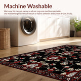 Dramatic Black and Burgundy Design(Black)