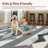 Stylish Reversible Linear Motif(Blue)