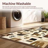Charming Earthy Abstract Motif(Beige)