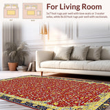 Striking Colorful Floral Tapestry(Red)