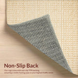 Ultra Soft Area Rug, Non Slip, Stain Resistant, Washable Area Rugs for Living Room, Bedroom, Beige Geometric Area(Beige)