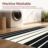 Elegant Neutral Toned Stripe Design(Black)