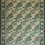 Ultra Soft Area Rug, Non Slip, Stain Resistant, Washable Area Rugs for Living Room, Bedroom, Serene Floral Arrangement in Green(Green)