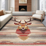 Ultra Soft Area Rug, Non Slip, Stain Resistant, Washable Area Rugs for Living Room, Bedroom, Transitional Natural Element Design(Brown)