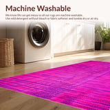 Ultra Soft Area Rug, Non Slip, Stain Resistant, Washable Area Rugs for Living Room, Bedroom, Lively Contemporary Animal Design(Pink)