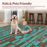 Rustic Cozy Turquoise Patterned Delight(Blue)