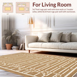 Vintage Diamond Textured Visual Appeal(Beige)