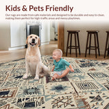 Elegant Distressed Lattice Aesthetic(Beige)