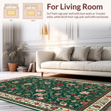 Vintage Botanical Flourish Motif(Green)