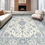 Modern Paisley Runner for Hallways(White)