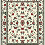 Vibrant Botanical Green Elegance(Ivory)