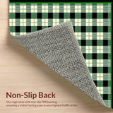 Charming Rustic Green Plaid Style(Green)