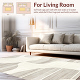Dynamic Cream Geometric Visual Flow(Beige)
