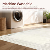 Ultra Soft Area Rug, Non Slip, Stain Resistant, Washable Area Rugs for Living Room, Bedroom, Serene Earth Tones Cozy Feel(Beige)