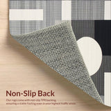 Elegant Asymmetrical Geometric Motif(Black)