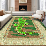 Distinctive Artistic Alligator Motif(Green)