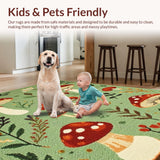 Cozy Earthy Tones Mushroom Design(Green)