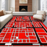 Colorful Urban Exploration Mat(Red)