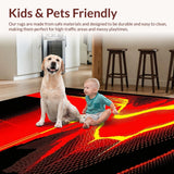 Bold Contemporary Magma Inspired Design(Red)