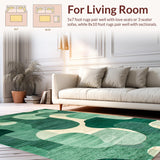 Artistic Geometric Fluid Lines(Green)