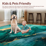 Fluid Abstract Metallic Motif(Green)