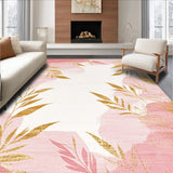 Chic Abstract Leaf Motif(Pink)