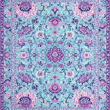 Ultra Soft Area Rug, Non Slip, Stain Resistant, Washable Area Rugs for Living Room, Bedroom, Chic Retro Honeycomb Aesthetic(Blue)