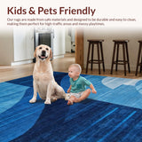 Transitional Blue Toned Geometric Motif(Blue)