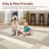 Chic Striped Modern Motif(Beige)